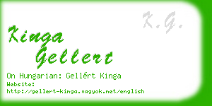 kinga gellert business card