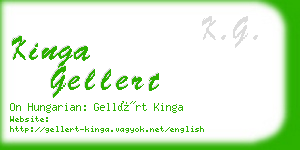 kinga gellert business card